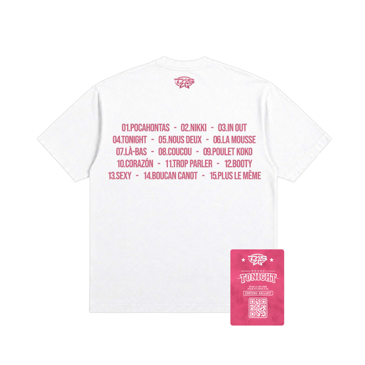 "TONIGHT" | T-SHIRT BLANC + CARTE VIP